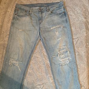 American Eagle Light Distressed Jeans